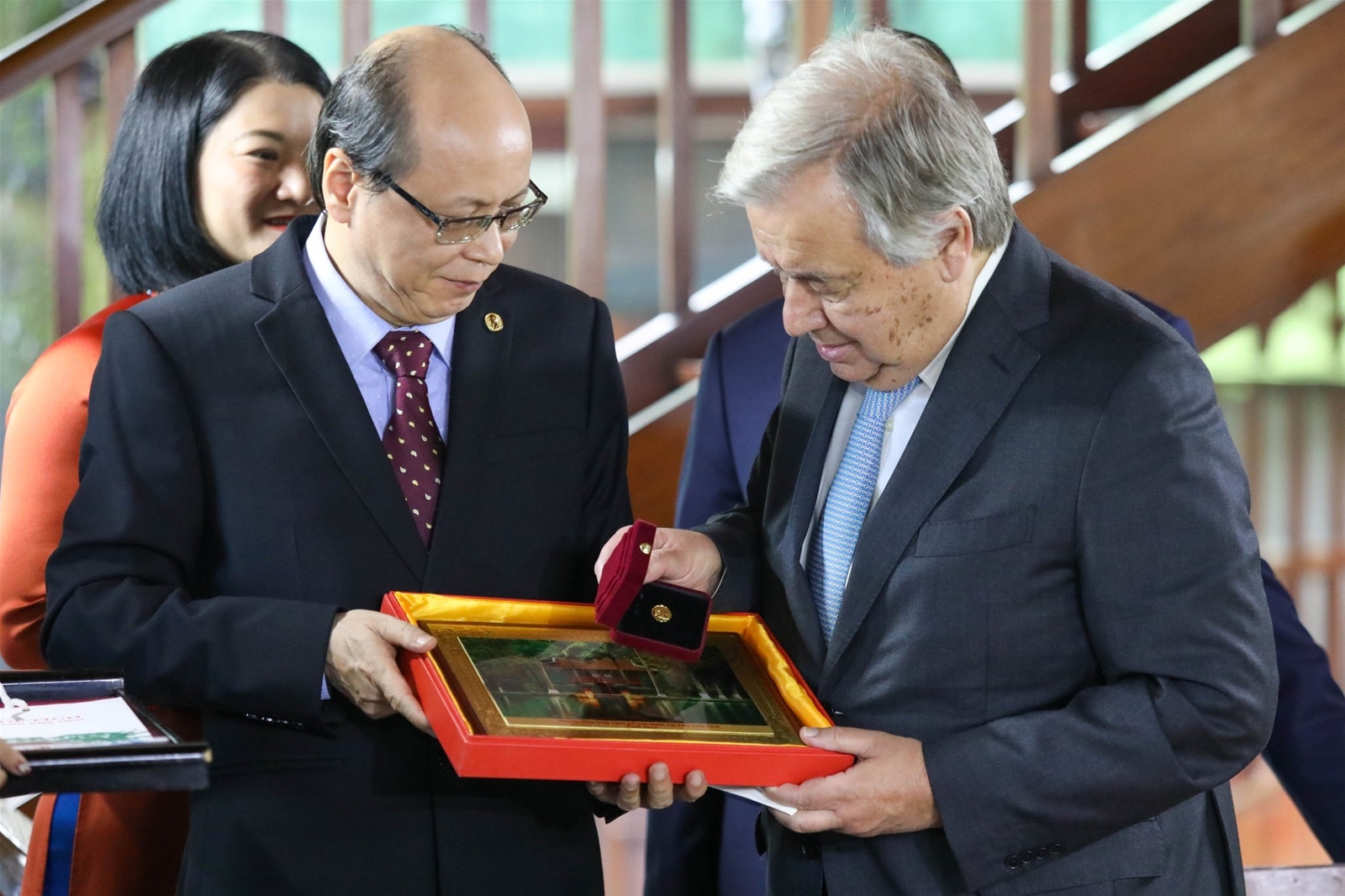 Tổng Thư ký Liên Hợp Quốc António Guterres thăm Khu Di tích Chủ tịch Hồ Chí Minh tại Phủ Chủ tịch (ngày 21/10/2022)