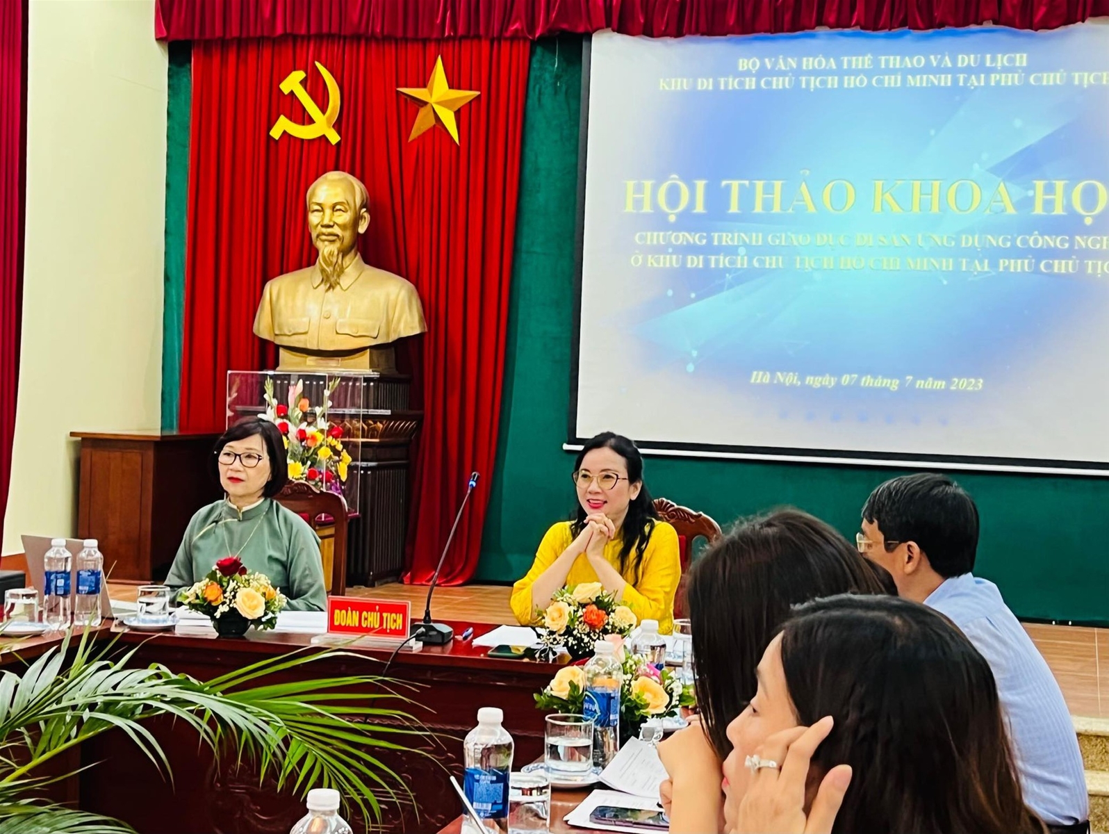 Khu Di tích Chủ tịch Hồ Chí Minh tại Phủ Chủ tịch tổ chức Hội thảo khoa học "Chương trình giáo dục di sản ứng dụng công nghệ ở Khu Di tích Chủ tịch Hồ Chí Minh tại Phủ Chủ tịch", ngày 7/7/2023