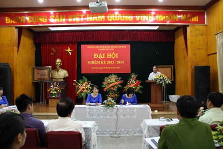 Đồng chí Trịnh Ngọc Trung - Bí thư Đoàn TN Bộ VH,TT&DL phát biểu ý kiến chỉ đạo Đại hội.